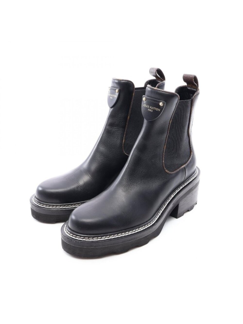 Louis Vuitton Boots LV Beaubourg Line Ankle Leather
